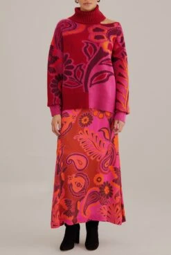 Farm Rio Bold Floral Pink Satin Maxi Skirt -FREE PEOPLE Shop p59910 Z 10112023052751806x1203 1