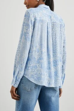 RAILS Josephine Button Down Aqua Mixed Animals -FREE PEOPLE Shop p60919 Z 022320240247301845x2781 1