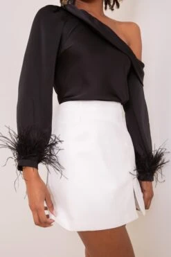 Winter White Mini Skirt