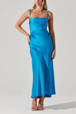 Antila Satin Midi Dress