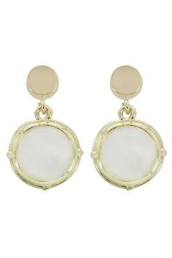 Gold Link Circle White