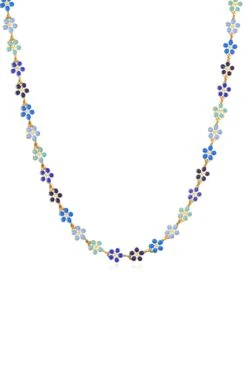 Daisy Necklace Blue