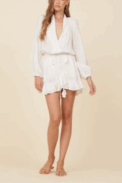 Metallic Cover-Up Dress