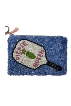 Pickleball Beaded Pouch